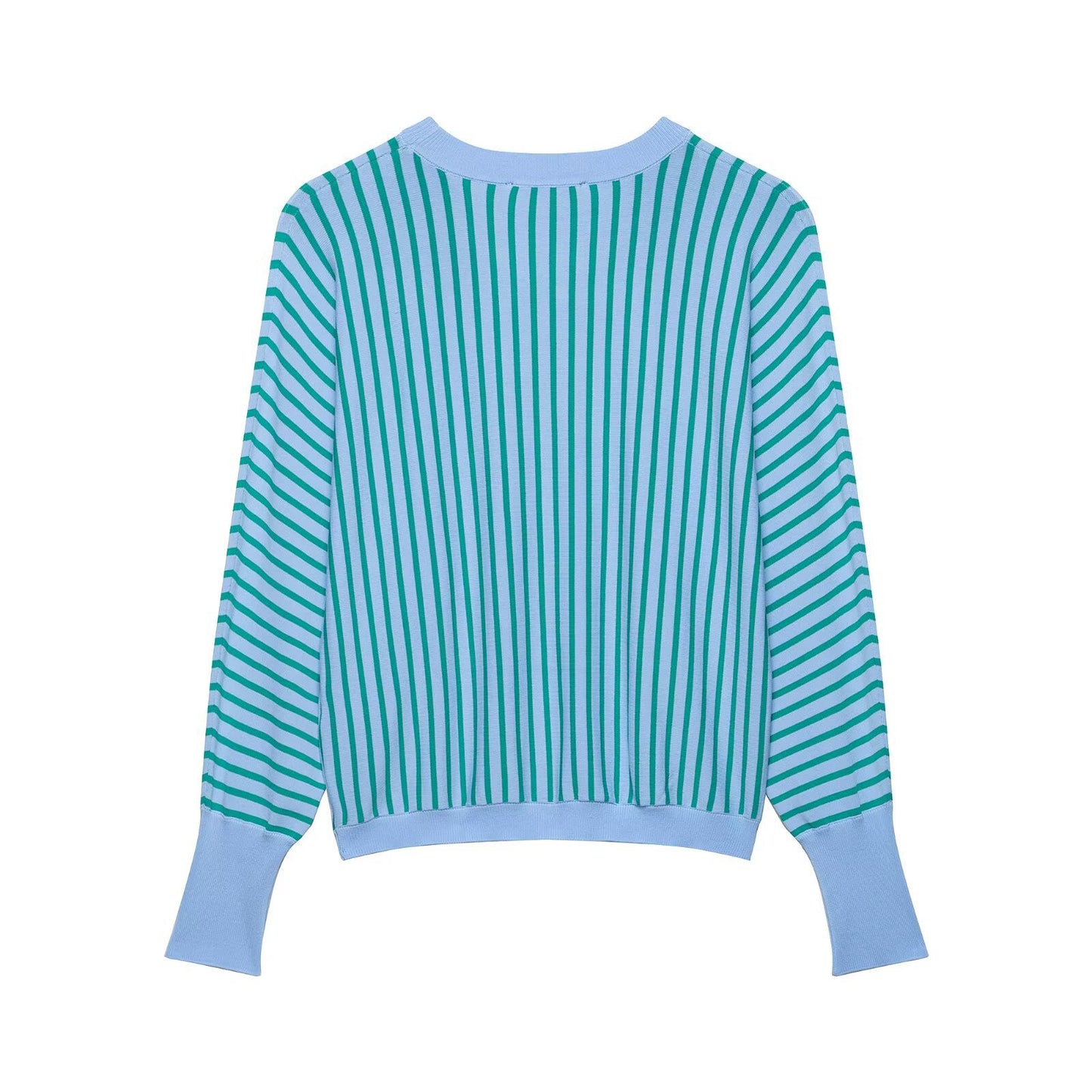 Minimally striped knitted versatile hoodie