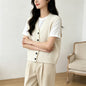 V-neck vest sweater for women