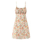 Floral Short A-Line Dress with Straps