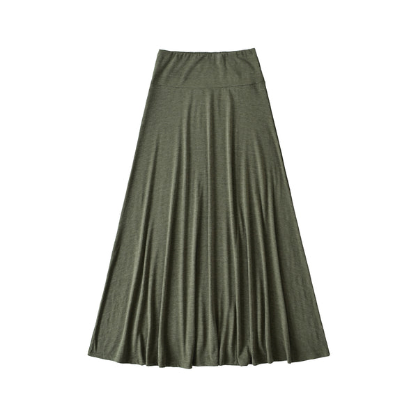 Flared A-Line Midi Skirt