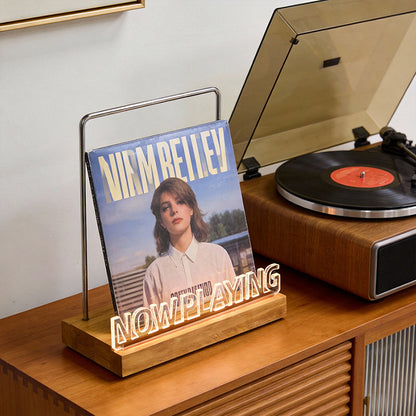 Wooden Vinyl Record Stand