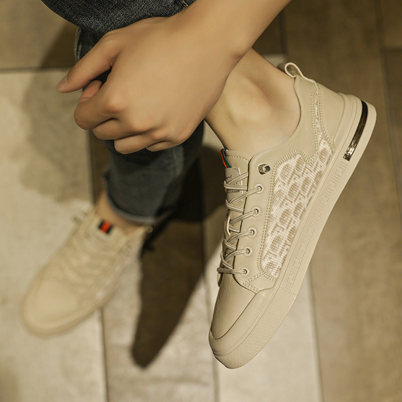 men's low cut lace up outer board shoes