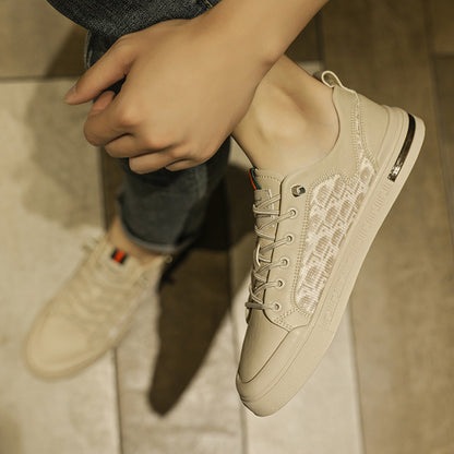 men's low cut lace up outer board shoes