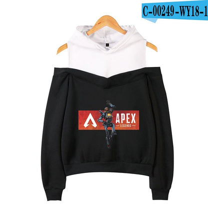 Apex Legends Print Hoodies Sweatshirts Women Sleeve Off-Shoulder Exclusive