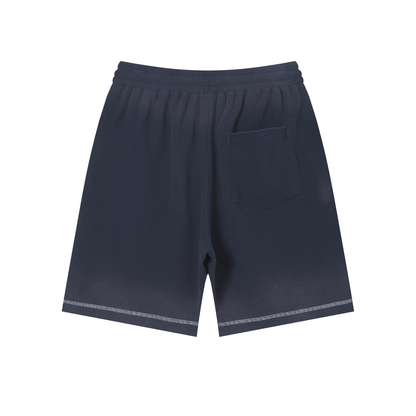 Unisex Sunfade Waffle Raw Hem Shorts