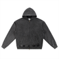 Waran Snow Wash Oversized Zip-Up Hoodie 380GSM