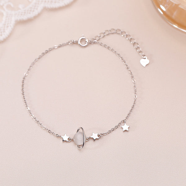 Bracelet planète en argent sterling
