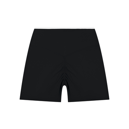 Women's High Rise Color Block Yoga Shorts 220GSM