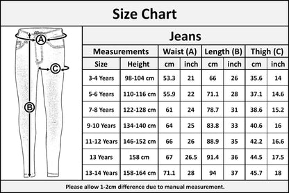 Kids Boys Skinny Jeans Denim Ripped Stretchy Pants Trousers New Age 3-13 Years