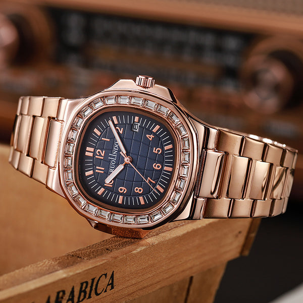 RUOLINDO Stainless Steel Luminous Men's Watch