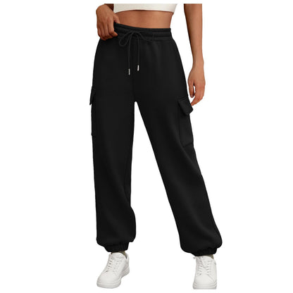 Women's Fleece Lined Joggers - Sweatpants with Pockets