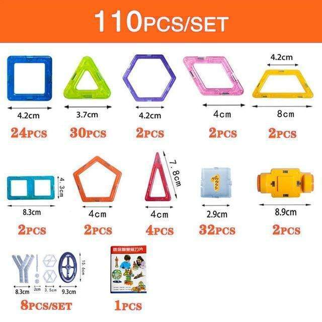 Kids Magnetic Building Blocks DIY Magnets Toys