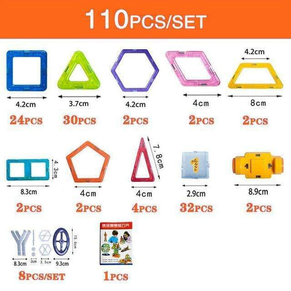 Kids Magnetic Building Blocks DIY Magnets Toys
