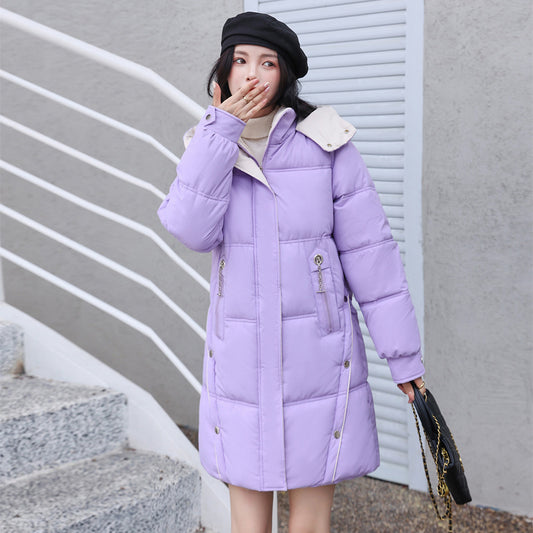 Women's down Coat Mid-length Thickened