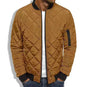 Solid Color Loose Jacket Diamond Cotton Jacket