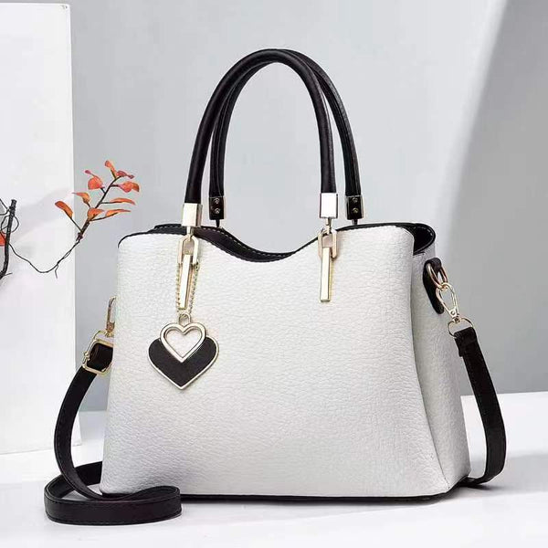 Women's Litchi-Pattern PU Leather Bag