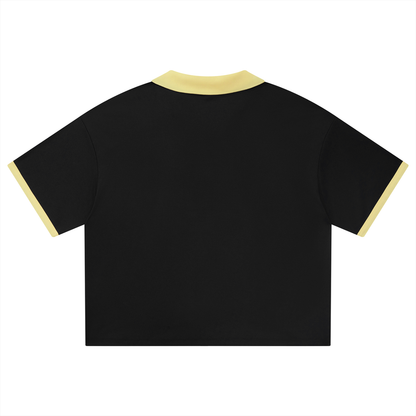 Unisex Collared Piping Boxy Soccer Jersey