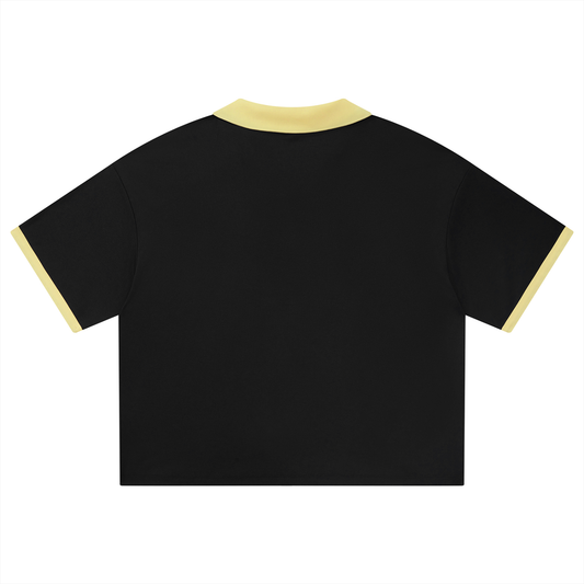 Unisex Collared Piping Boxy Soccer Jersey