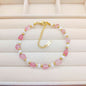 Fashion Cool Crystal Stone Pearl Bracelet