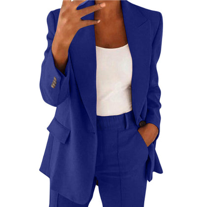 Womens Long-sleeved Lapel suit