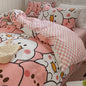 Pure Cotton Bedding Four-piece Bed Sheet Quilt Cover