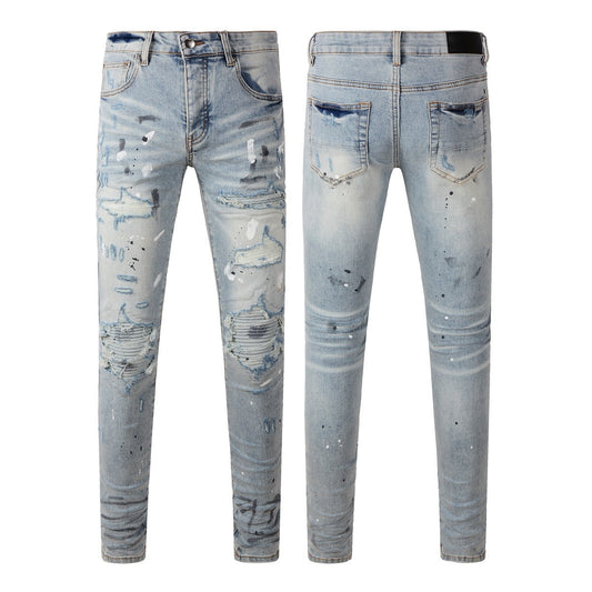 Jeans slim et moulants ajustés à la mode