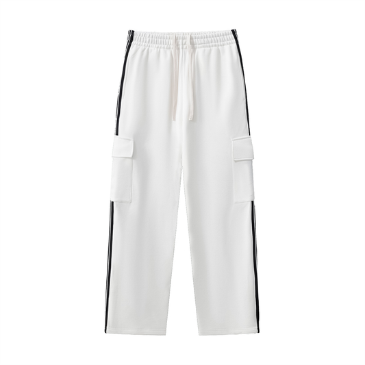 Side Stripe Straight-Leg Pants