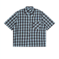 Unisex Boxy Plaid Short Sleeve Shirt