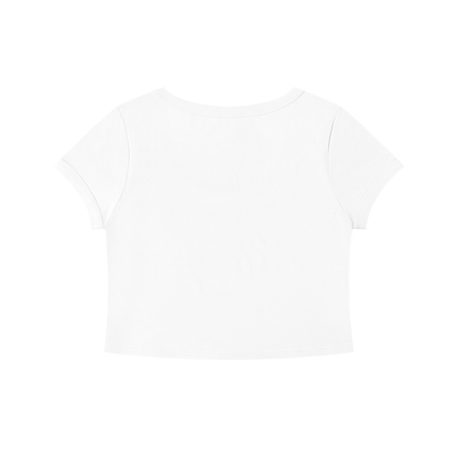 Women's Solid Color Slim Crop T-Shirt