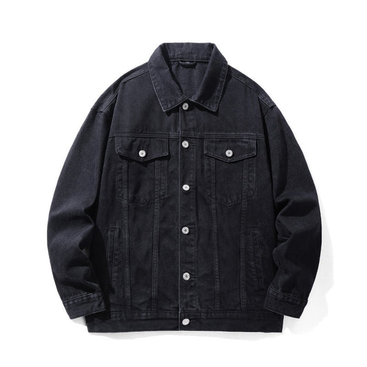 Phoenix Embroidery Polo Collar Jacket