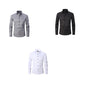 Men's Long-sleeved Fashion Top Slim Solid Color Stretch Shirt
