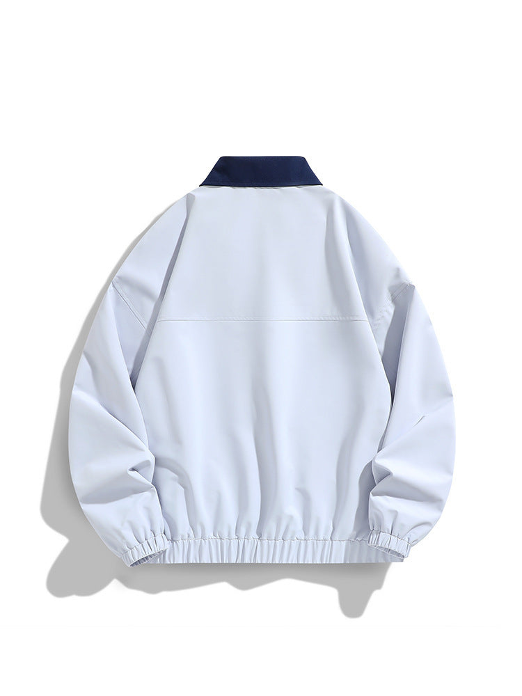 Polo Collar Jacket Top