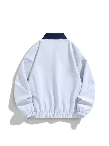 Polo Collar Jacket Top