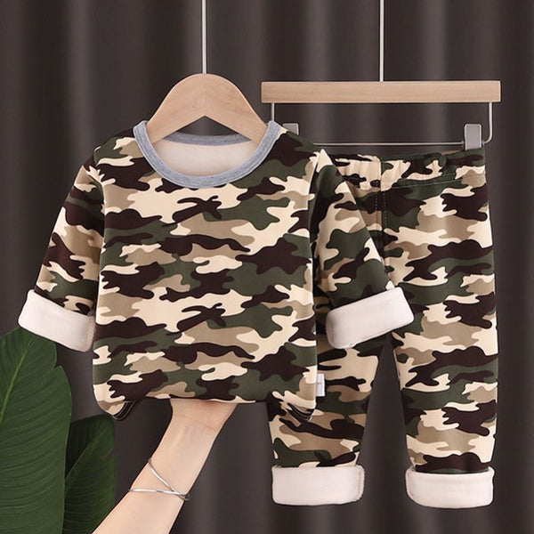 Boy Long-sleeved Thick Thermal