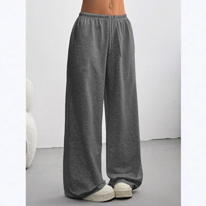 Straight-leg Minimalist Solid-color Womens Sweatpants