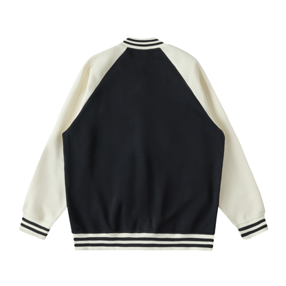 Waran Two Tone Raglan Sleeve Varsity Jacket