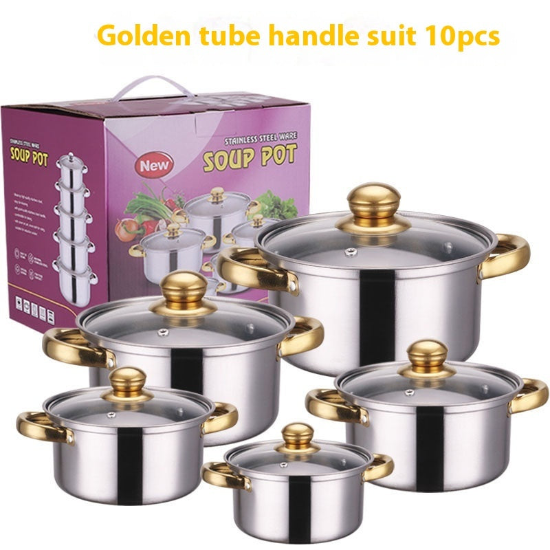 Stainless Steel Colorful 10-piece Set