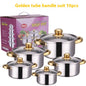 Stainless Steel Colorful 10-piece Set