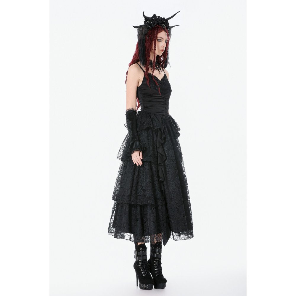 Robe gothique en satin et dentelle Dark in Love
