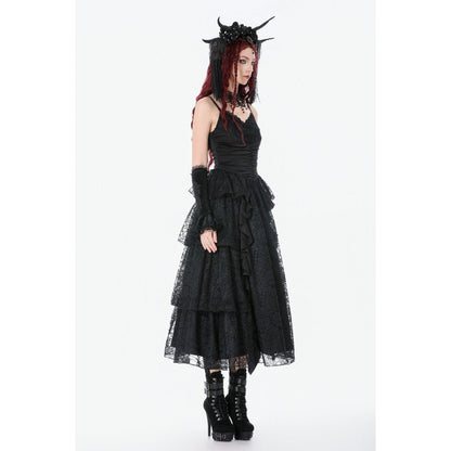 Robe gothique en satin et dentelle Dark in Love