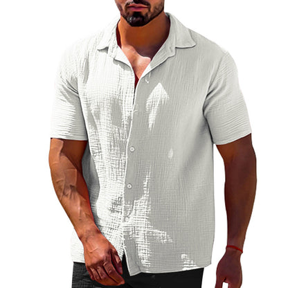 Mens open collar Linen Shirts