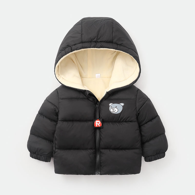Children's Down Cotton-padded Warm Coat With Extra Fleece Lining