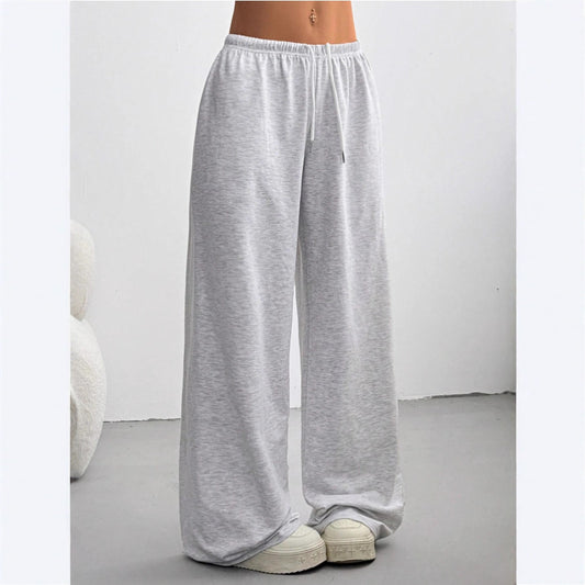 Straight-leg Minimalist Solid-color Womens Sweatpants