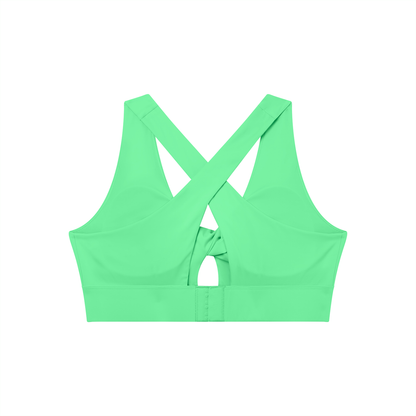 Women's Twist Front V-Neck Sports Bra