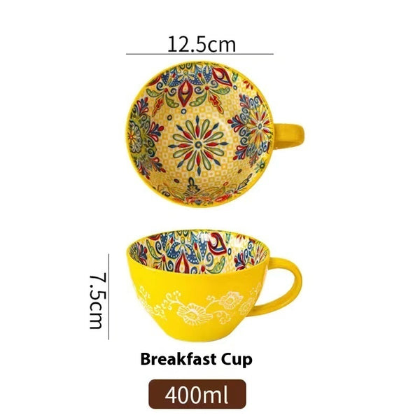 Hand-Painted Ceramic Cup