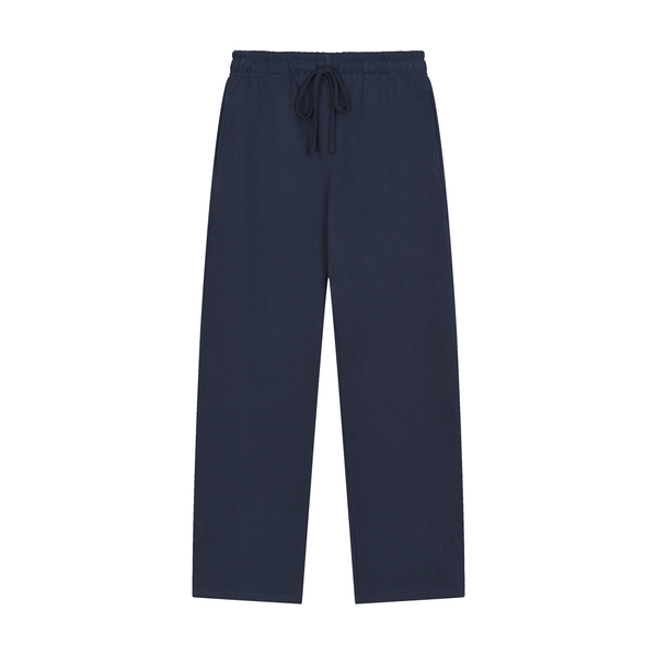 Solid Color Straight-Leg Sweatpants