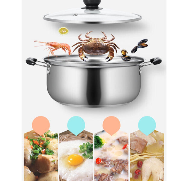 Stainless Steel Saucepan Induction 5Pcs