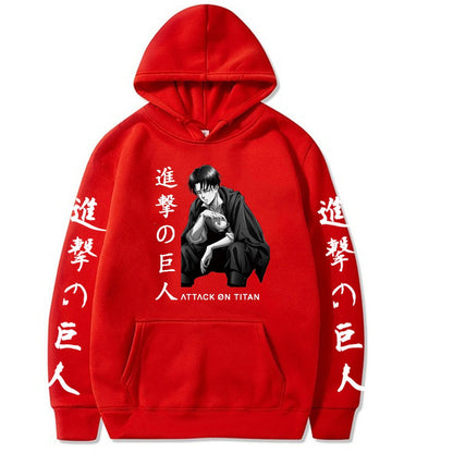 Attack on Titan Printed Hooded Sweatshirt for Mens