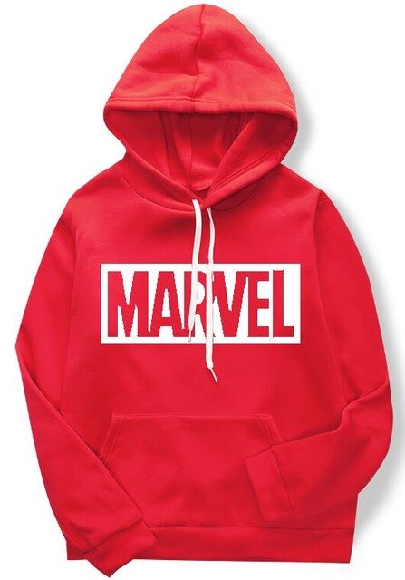 Marvel print hoodies