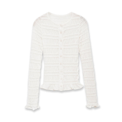 Long sleeved round neck top